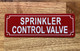 FD SPRINKLER CONTROL VALVE SIGN