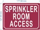 FD SPRINKLER ROOM ACCESS SIGN