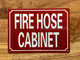 NYC FIRE HOSE CABIENT SIGN