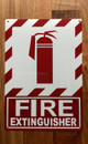 FD FIRE EXTINGUISHER WITH SYMBOL SIGN
