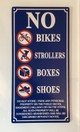 HPD NYC NO STORAGE IN HALLWAY SIGNS
