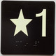 ELEVATOR FLOOR NUMBER THE LEXINGTON AVE LINE (STAR 1) COMPLIANCE SIGN