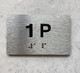 APT NUMBER 1P COMPLIANCE SIGN-UNIT NUMBER COMPLIANCE SIGN WITH RAISED LETTERS