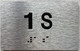 APT NUMBER 1S SAFETY SIGN-UNIT NUMBER SAFETY SIGN WITH RAISED LETTERS