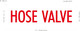 FD HOSE VALVE STICKER/DECAL NYC HPD SIGN