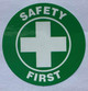 HPD SAFETY FIRST ROUND WARNING STICKER