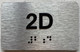 APT NUMBER 2D SAFETY SIGN-UNIT NUMBER SAFETY SIGN WITH RAISED LETTERS