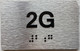 APT NUMBER 2G COMPLIANCE SIGN-UNIT NUMBER COMPLIANCE SIGN WITH RAISED LETTERS