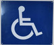 ADA-Wheelchair Accessible Guide Sign -The Pour Tous Blue LINE -Tactile Signs   Braille sign