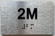 FD APT NUMBER 2M SIGN-UNIT NUMBER SIGN WITH RAISED LETTERS