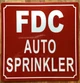 FD FDC AUTO SPRINKLER SIGN