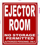 FD EJECTOR ROOM SIGN