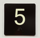 FD ELEVATOR FLOOR NUMBER THE LEXINGTON AVE LINE (5TH FLOOR) SIGN