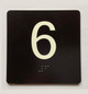 FD ELEVATOR FLOOR NUMBER THE LEXINGTON AVE LINE (6TH FLOOR) SIGN