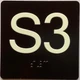 FD ELEVATOR FLOOR NUMBER THE LEXINGTON AVE LINE (S3-SUB CELLAR 3) SIGN