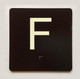 ELEVATOR FLOOR NUMBER THE LEXINGTON AVE LINE (F-FOOD COURT) COMPLIANCE SIGN