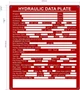 FD HYDRAULIC DATA PLATE SIGN