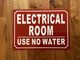 FD ELECTRICAL ROOM SIGN