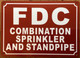 HPD FDC COMBINATION SPRINKLER AND STANDPIPE SIGN