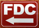 HPD FDC LEFT ARROW SIGN