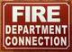 FIRE DEPARTMENT CONNECTION COMPLIANCE SIGN
