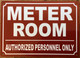 HPD METER ROOM SIGN