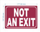 FD NOT AN EXIT SIGN