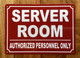 NYC SERVER ROOM SIGN