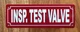 NYC INSPECTOR TEST VALVE SIGN