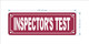 HPD INSPECTOR'S TEST SIGN