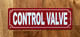 CONTROL VALVE COMPLIANCE SIGN