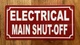 NYC ELECTRICAL MAIN SHUT-OFF SIGN