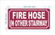 FD FIRE HOSE IN OTHER STAIRWAY SIGN