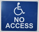 Black no Accessibility  -The Pour Tous Blue LINE