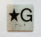 Elevator Floor Number / Elevator Jamb Plate STAR G Ada Sign