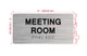 Meeting Room Sign with Raised Letters & Grade 2 Hpd Sign
