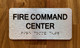 Fire Command Center Sign with Raised Letters & Grade 2 Ada Sign