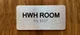 HWH Room Sign with Raised Letters & Grade 2 Ada Sign