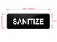 SANITIZE Restaurant Nyc Sign