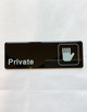 PRIVATE Restaurant Safety Sign