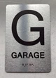 FLOOR G GARAGE Ada Sign