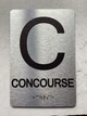 FLOOR C - CONCOURSE Safety Sign
