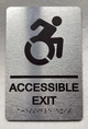 EXIT ACCESSABLE Compliance Sign