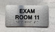 EXAM ROOM 11 Safety Sign
