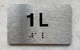APT# 1L SILVER Ada Sign