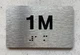 APT# 1M SILVER Braille Sign