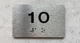 APT# 1O SILVER Ada Sign