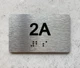 APT# 2A SILVER Hpd Sign
