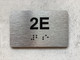 APT# 2E SILVER Safety Sign