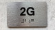 APT# 2G SILVER Ada Sign